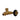 York Thermostatic Corner Radiator Valve - Unlacquered Brass